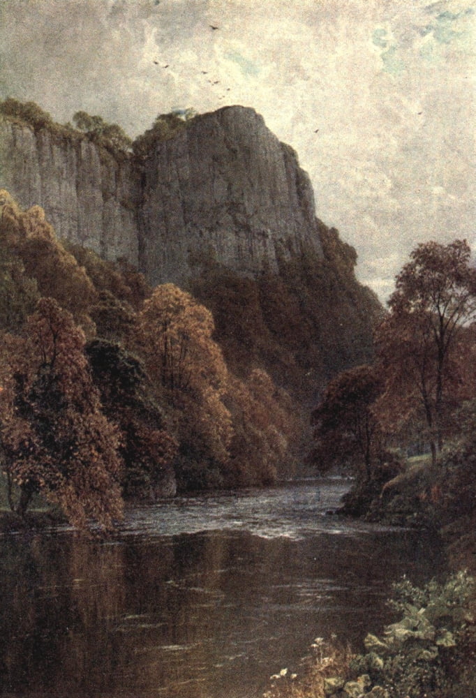 Peak Country 1914 High Tor on Derwent nr Matlock Canvas Art - William Biscombe Gardner (18 x 24)