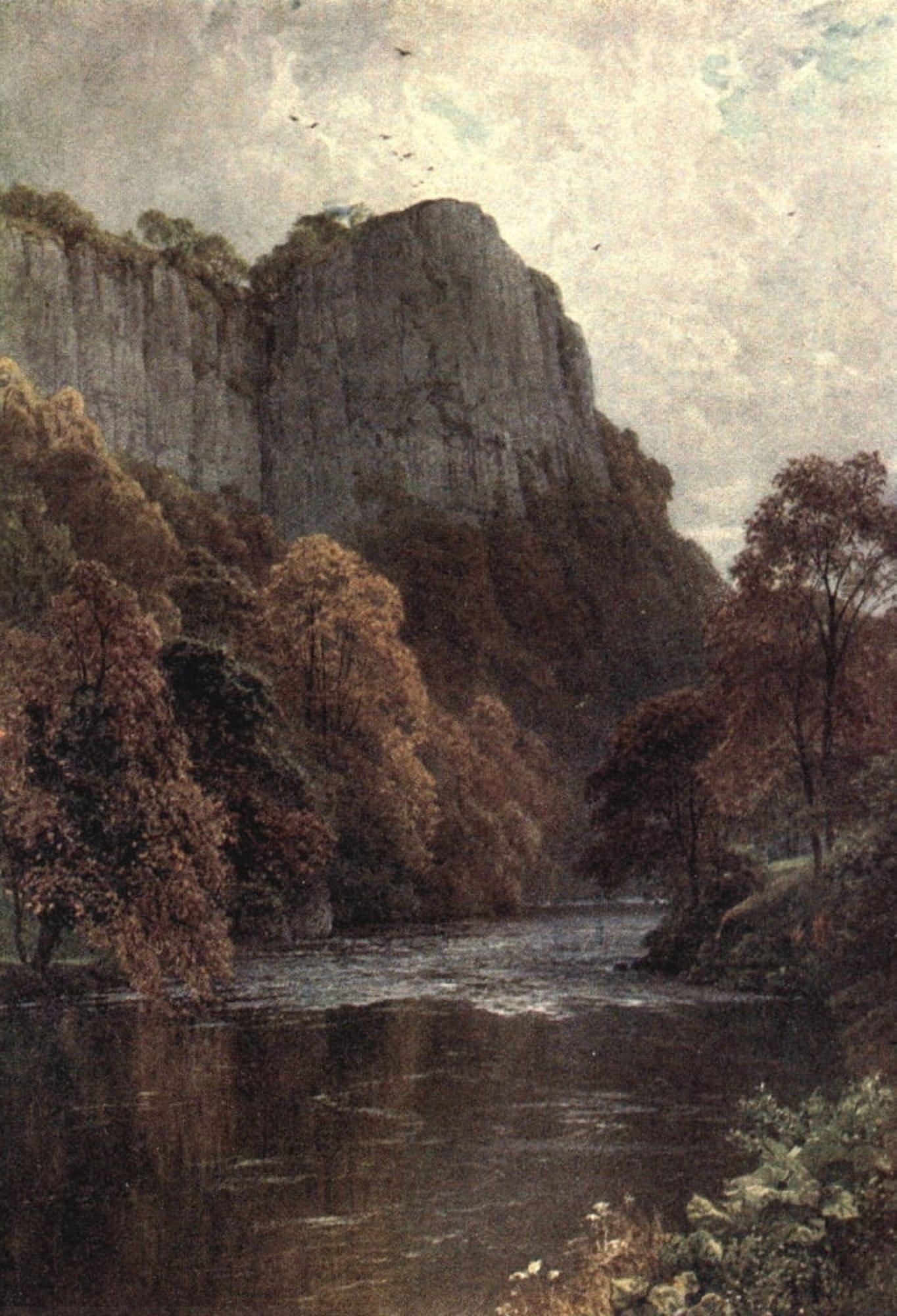 Peak Country 1914 High Tor on Derwent nr Matlock Canvas Art - William Biscombe Gardner (24 x 36)