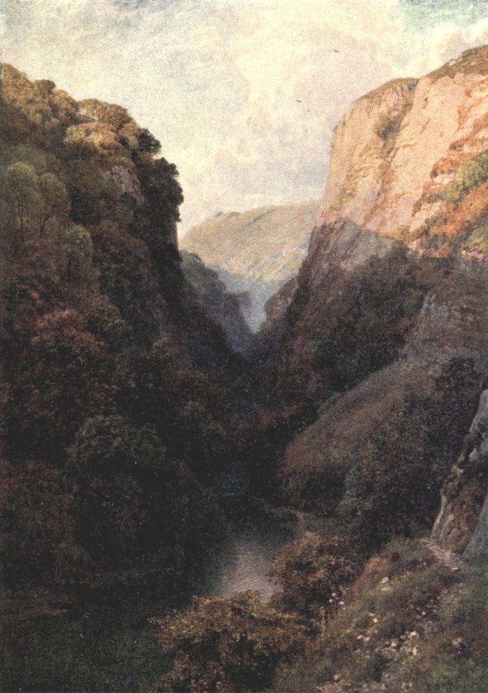 Peak Country 1914 In Dovedale Canvas Art - William Biscombe Gardner (18 x 24)