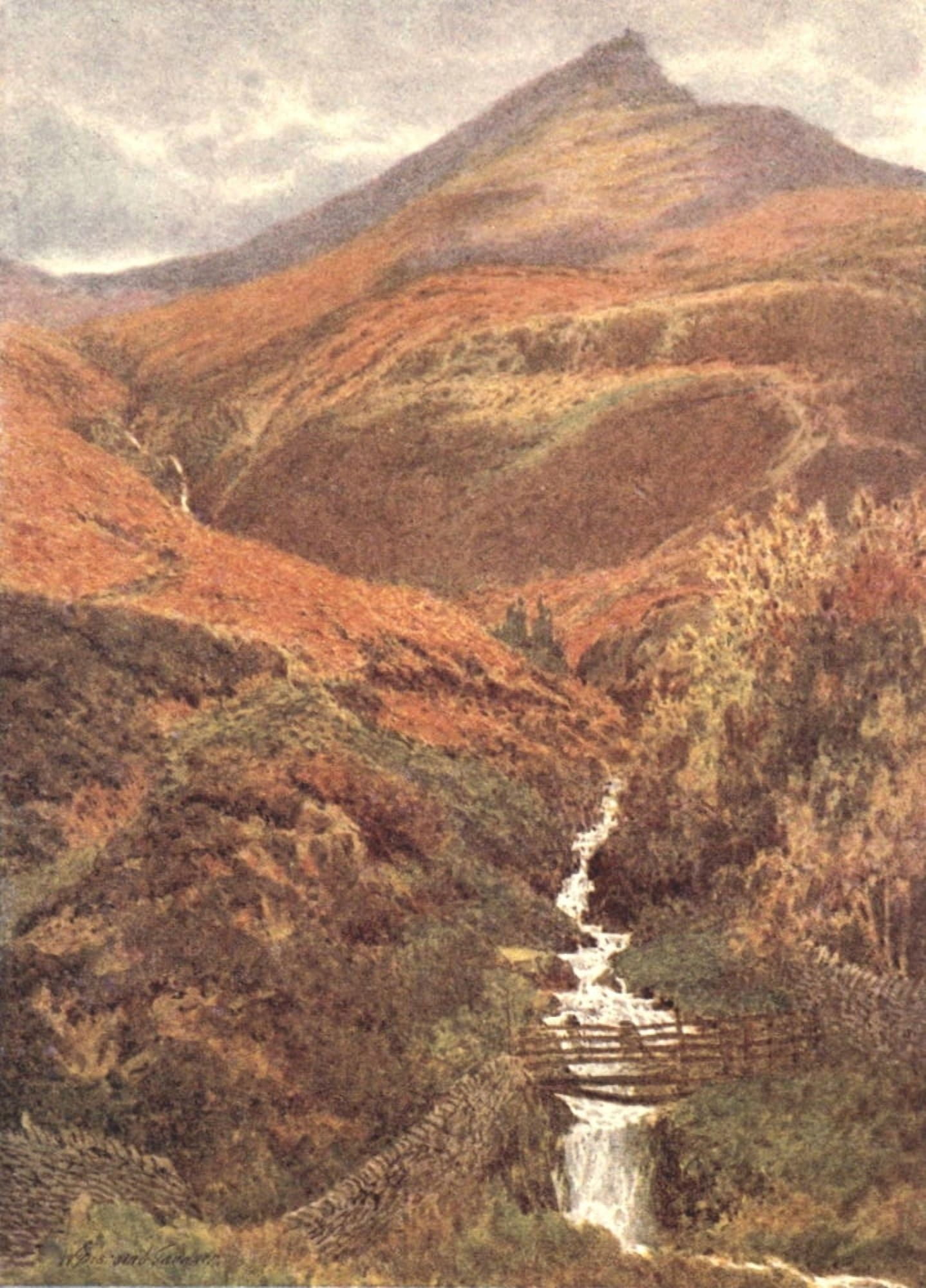 Peak Country 1914 In Edale Canvas Art - William Biscombe Gardner (24 x 36)