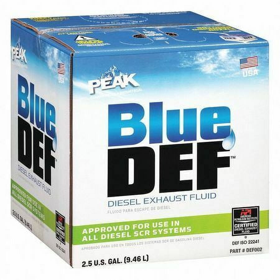 Peak Def002 Diesel Exhaust Fluid, Jug, 2.5 Gal