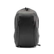 Peak Design Everyday Backpack Zip 15L, Black, 270-Degree Zip, Dual Side Pockets, FlexFold Dividers, Fits 15" Laptop, For Camera Carry, Daily Commutes or Travel, Versatile Backpack for Men and Women