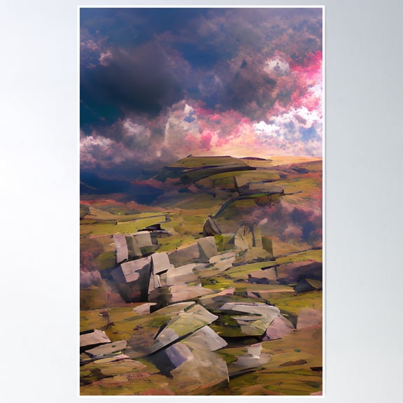 Peak District - 1 Poster Wall Art, Modern Wall Decor, 16x24 UNFRAMED