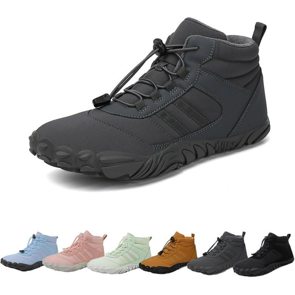 Peak Footwear for Women Men Neuropathy, Winter Barefoot Shoes Boots Wide Toe Highly Elastic Non-Slip Sneakers