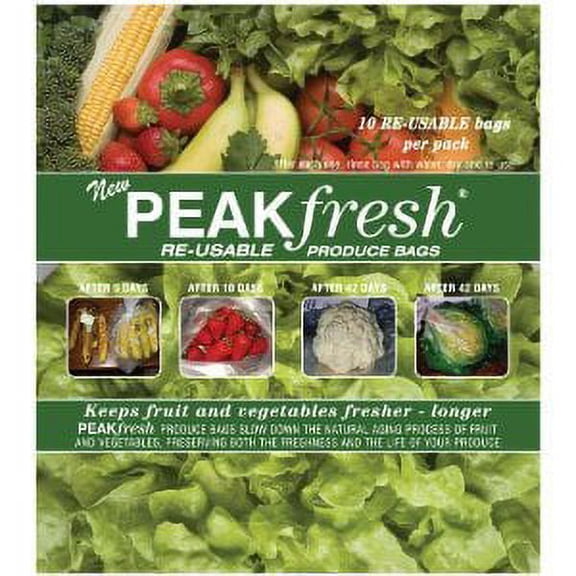 Peak Fresh Re-Usable Produce Bags **Set of Two** (20 bags total)