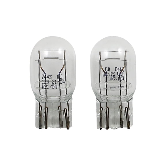 Peak Lighting 7443-BPP Miniature Light Bulbs - 13.5V/13.5V - 25W/6W
