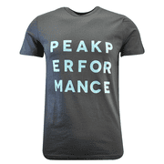 Peak Performance Men's T-Shirt Black With Sky Blue Letters S/S S06