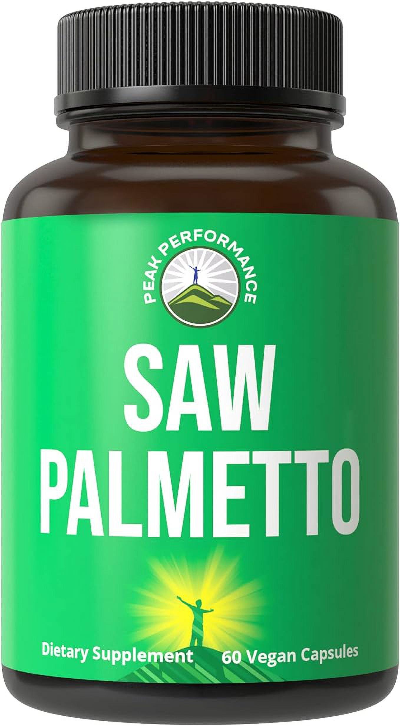 Peak Performance Saw Palmetto Capsules for Men and Women 1000mg All