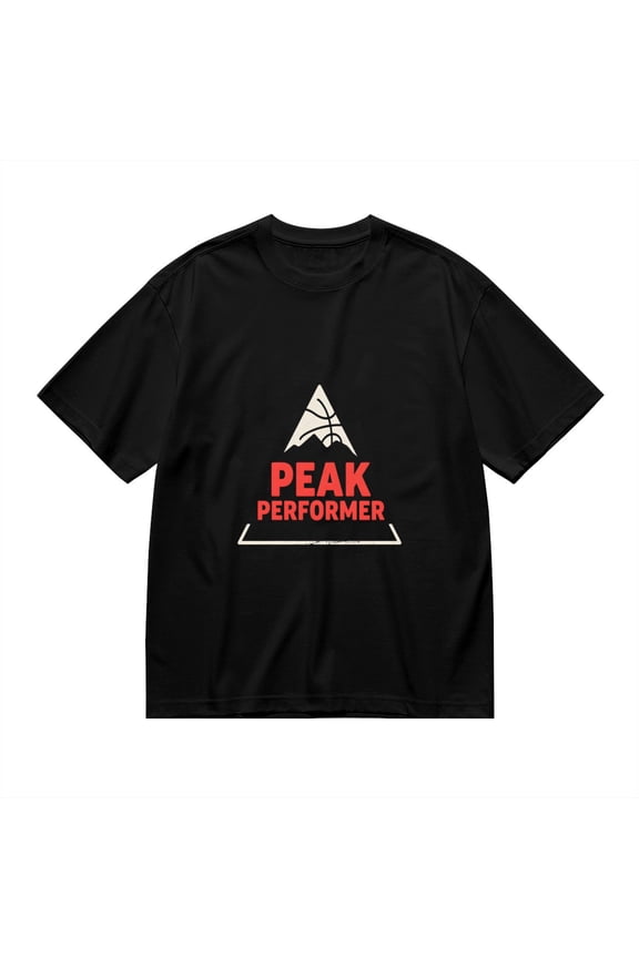 Peak Performer, Basketball Mountain Print 1, T Shirt for Men, Vintage Graphic Tees Men, 23807232,3XL