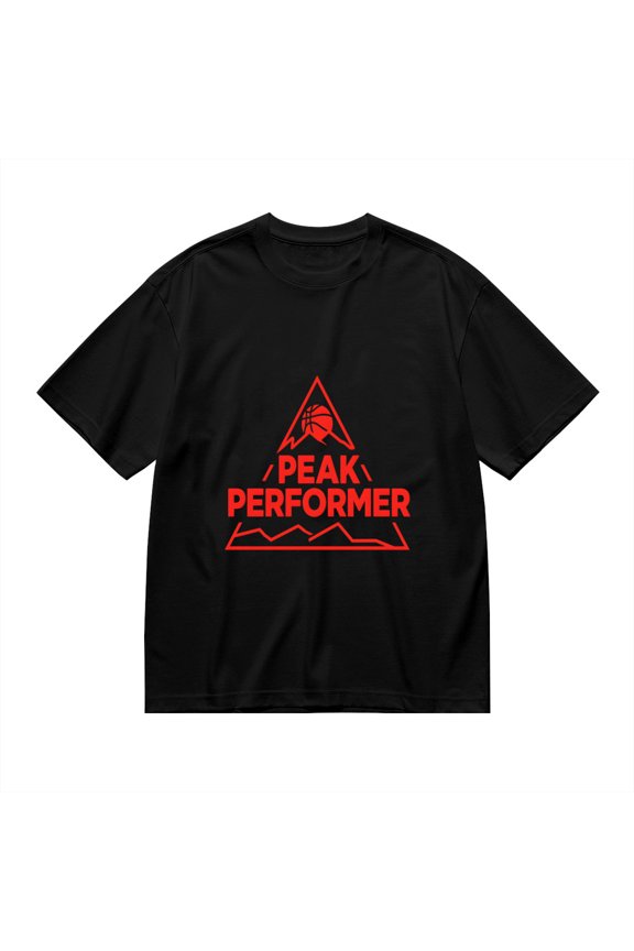 Peak Performer, Basketball Mountain Print, T Shirt for Men, Vintage Graphic Tees Men, 23807244,3XL