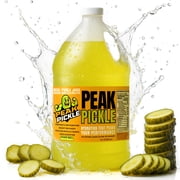 Peak Pickle Dill Pickle Juice- 1 Gallon Pickle Juice Sports Drink For Leg Cramps- Pickle Juice Gallon for Muscle Cramp Relief- Pickle Juice Shots For Leg Cramps- Kosher Dill Pickle Juice