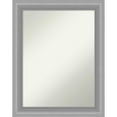 thumbnail image 1 of Peak Polished Nickel Narrow Non-Beveled Wood Bathroom Wall Mirror, 1 of 10