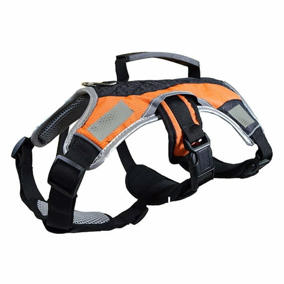 Peak Pooch No Pull Dog Harness for Large Dogs Hunting Orange, 27-38" Chest L
