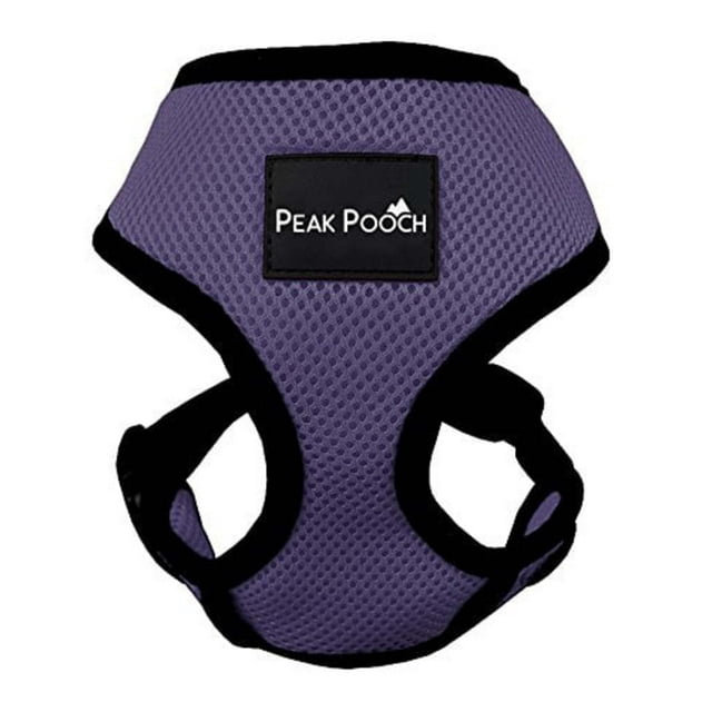 Peak Pooch No Pull Dog Harness for Large Dogs Purple, 14" Neck L Dog Vest