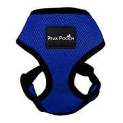 Peak Pooch No Pull Dog Harness for Small Dogs Blue, 9" Neck S Dog Vest