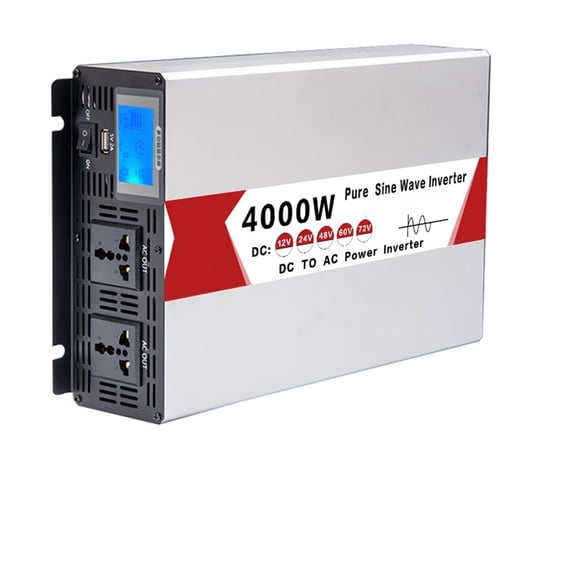 Peak Power 4000W Max 12V 24V 48V 60V Pure Sine Wave Inverter Power 4000W Solar Inverters 50HZ ,Protect Your Appliances
