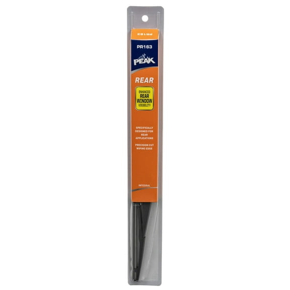 Peak Rear Wiper Blade Integral - The Ultimate Rear Windshield Wiper for Your Car, PR163 (16")