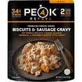 thumbnail image 1 of Peak Refuel Breakfast Meals | Freeze Dried Backpacking, Camping & Emergency Prep Food | 2 Servings Pouches (1-Pack, Biscuits & Gravy), 1 of 6