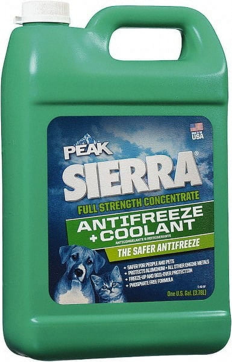 Peak SEP003 Sierra Antifreeze & Coolant with Propylene Glycol: 1 Gallon Bottle