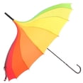 thumbnail image 1 of Peak Shaped Umbrella Wedding Parasol Bridal Umbrella Windproof Waterproof-Rainbow, 1 of 6