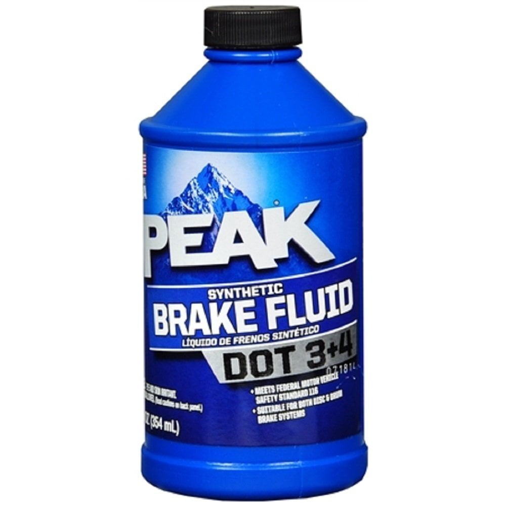Peak Synthetic Brake Fluid Dot 3+4 12 Fl. oz.