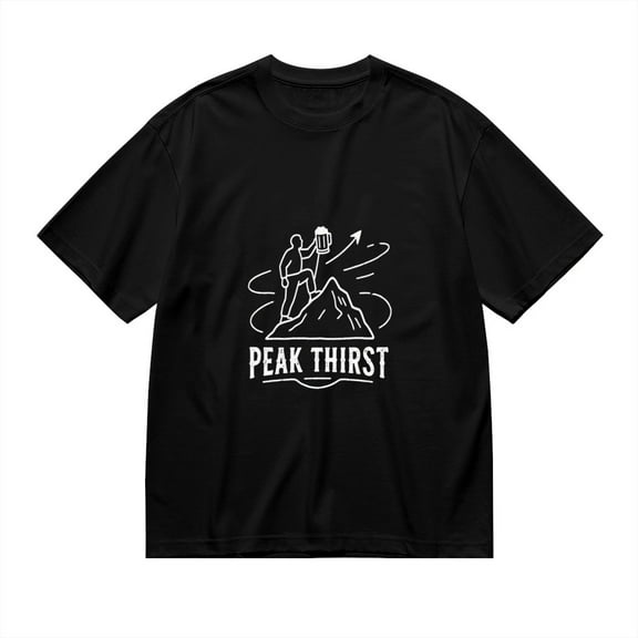 Peak Thirst, Mountain Beer Print2, T Shirt for Men, Vintage Graphic Tees Men, 23807243,3XL