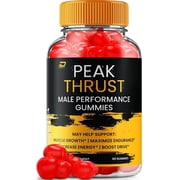 Peak Thrust Gummies for Men - Peak Thrust Advanced Formula All Natural, Maximum Strength, 60 Gummies