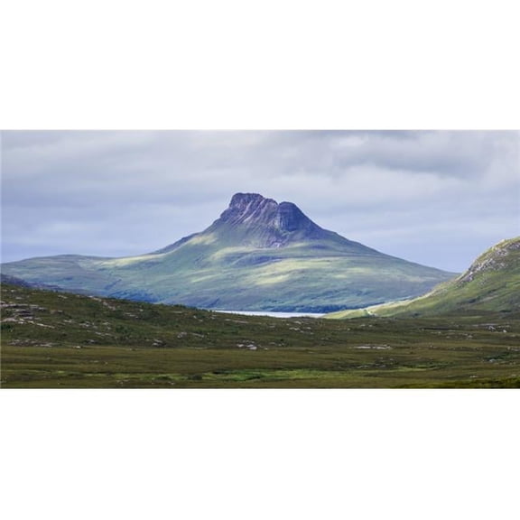 Peak of A Mountain Under A Cloudy Sky in The Highlands - Scotland Poster Print by Keith Levit - 22 x 11