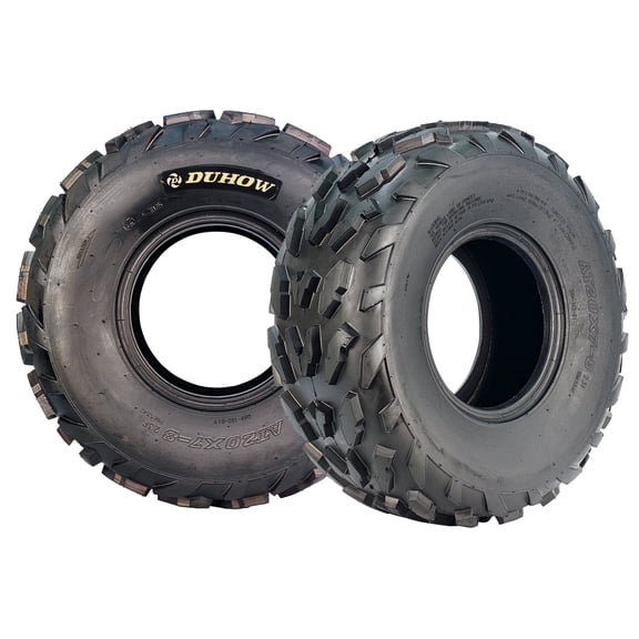2-Pack 20x7-8 ATV UTV Tires - All-Terrain Sand Mud Trail Off-Road Tires for ATV, UTV, Side-By-Side - Heavy-Duty 6 PR Tubeless & Deep Tread, Fit 8" Rims