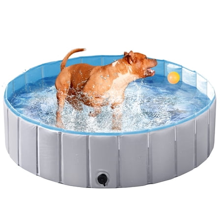 PeakSyn Trading Dog Pool Foldable Pet Pool, Portable Dogs/Cats Bath Tub Indoor and Outdoor for Pet Dogs and Cat, L/XL/XXL/XXXL/XXXXL