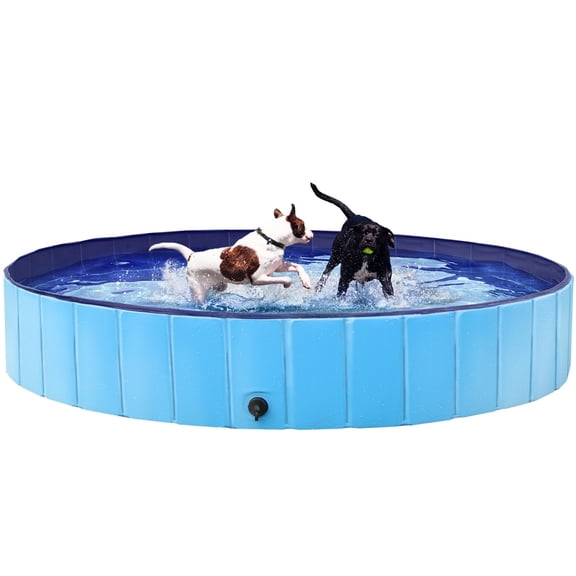PeakSyn Trading Dog Pool Foldable Pet Pool, Portable Dogs/Cats Bath Tub Indoor and Outdoor for Pet Dogs and Cat, L/XL/XXL/XXXL/XXXXL
