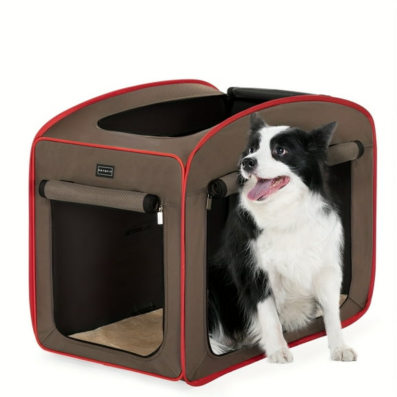 PeakSyn Trading Pop Up Dog Crates Kennel Carrier, Portable And Lightweight, Included Soft Mat And Carrying Case