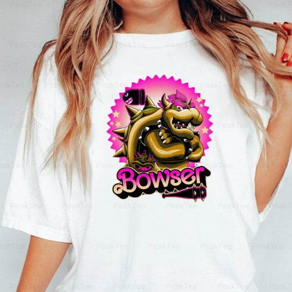 PeakTee36 Bowser Doll Gaming T-Shirt, Cute Bowser Gaming Tee Design All Cartoons Funny, for Unisex, up to size 5XL.