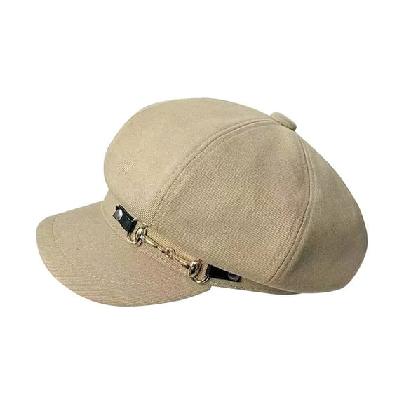 Peaked Scally Cap for Men Newsboy Flat Ivy Cap Retro Driver Style Womens Newsboy Cap Fashion PU Leather Cabbie Painter Hat Beret Cap