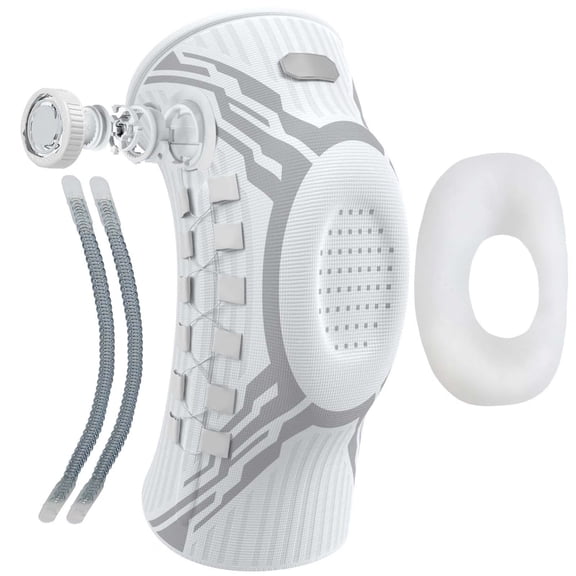 Peakflex Knee Sleeve,Adjustable Knob Knee Brace for Pain Relief