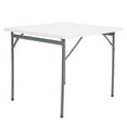 thumbnail image 1 of Peakform Compact Folding Banquet Table, Indoor Outdoor Use, 34 Inch, White, 1 of 10