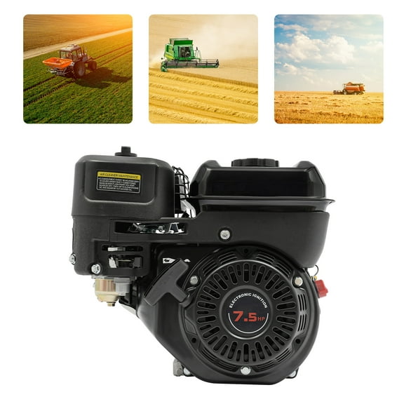 Peakora 212cc 4-Stroke Gasoline Engine 7.5 Hp Hand Pull Rope Start Motor 4kw/3600rpm Gasoline Engine Kits for a Variety of Machinery and Equipment