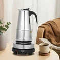 thumbnail image 1 of Peakora 9-Cup Stainless Steel Espresso Maker with an Electric Stove Portable Stovetop Espresso Coffee Maker 15.22oz Large Capacity Moka Coffee Pot 500w, 1 of 15