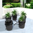 thumbnail image 1 of Peakora Bucket Drip Growing System with 4 Buckets 12W Hydroponics Drip Growing System 4 Sites Dutch Buckets W/Air Pump for Home Garden 5.28gal Capacity, 1 of 19