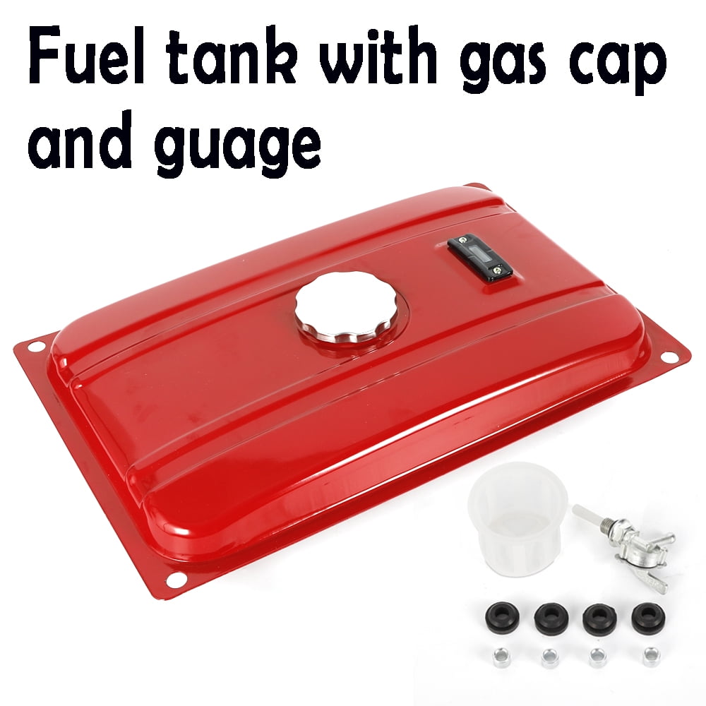 Peakora Durable 15L Fuel Tank for Generator & Outdoor Work – Metal Fuel Storage with Easy-to-Clean Surface, Fuel Switch & Filter
