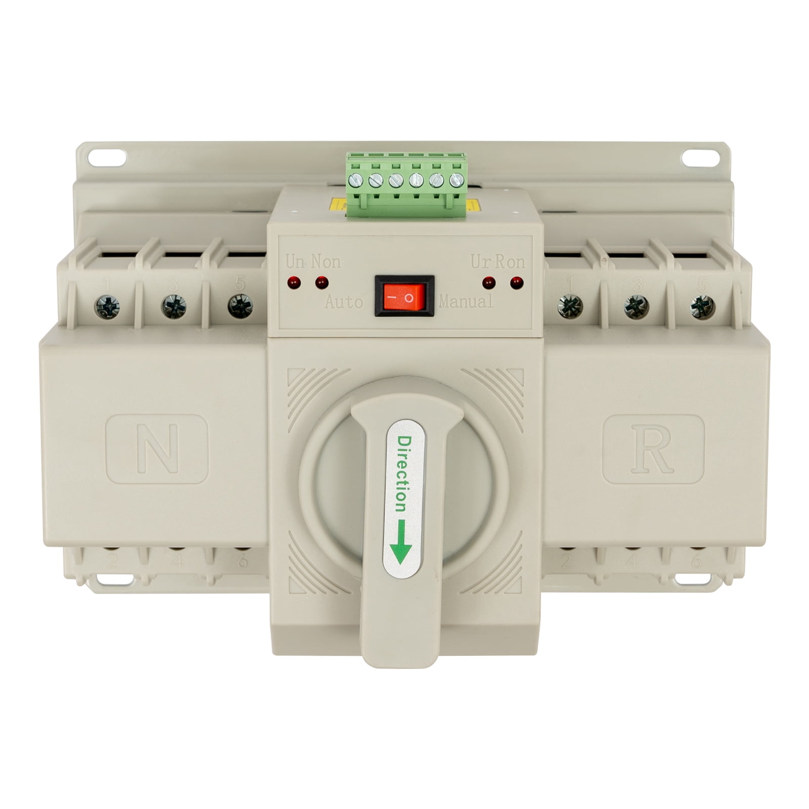 Peakora Durable Automatic Transfer Switch, Dual Power Supply, 2S Fast Switching, Multiple Wiring Options, Manual and Auto Modes, Easy to Install and Operate