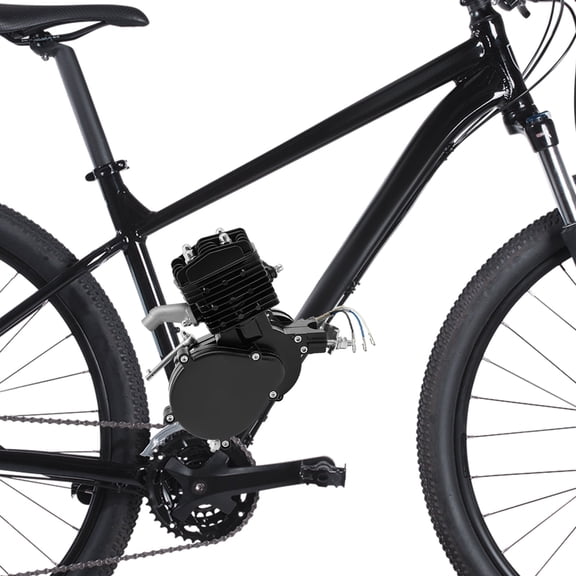High Power 80cc 2-Stroke Bicycle Engine Kit, 2.58hp, 23.61 mph Max Speed, Fuel Efficient, Manual Clutch, for 26"-28" Bicycles