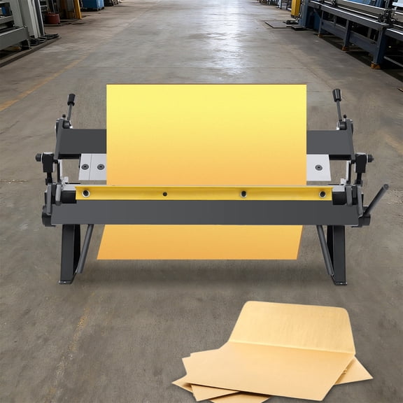 YIYIBYUS Industrial 24 Inch Pan and Box Brake Sheet Metal Precision Pan and Box Metal Brake Industrial 24-Inch Sheet Metal Hand Brake 0-135 Bending Angle
