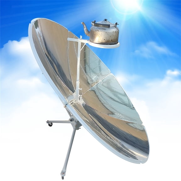 Peakora Portable Solar Cooker, Parabolic Solar Oven With 1472-1832F Temperature Range & Adjustable Focus, Off-Grid Cooking Solution For Outdoor Enthusiasts