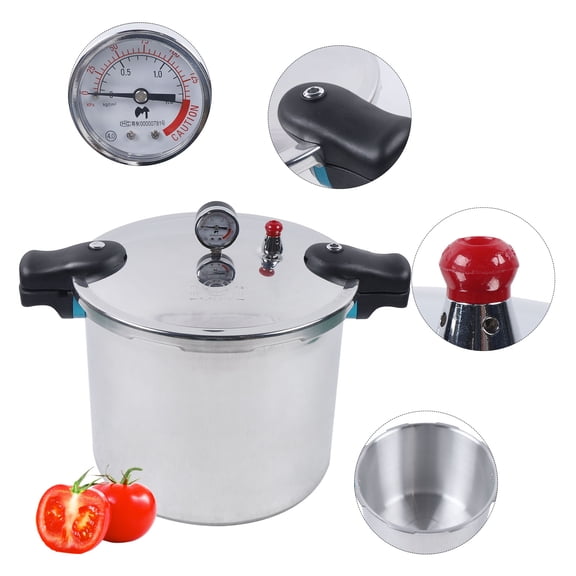Peakora Pressure Cooker for Fast Cooking, Aluminum Alloy Body, Safety Protection, Easy to Clean Detachable Lid