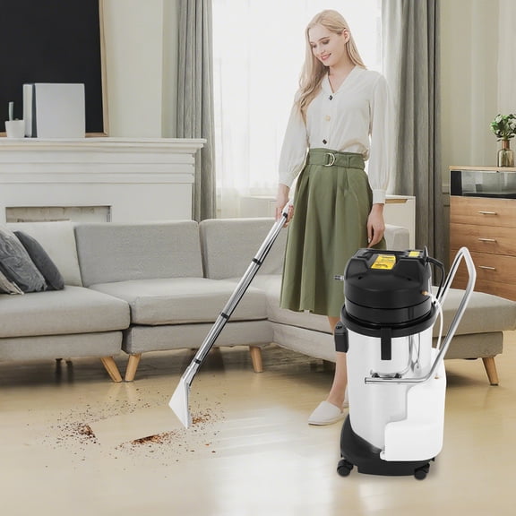 Peakora Professional Commercial Grade Carpet & Upholstery Cleaning Machine 2-in-1 Spray & Vacuum Floor Cleaning Machine 1049w 230mbar Suction for Carpets, Sofas, Curtains