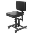 thumbnail image 1 of Peakora Salon Hair Chair, Hydraulic Adjustable Styling Chair With Wheels & Brakes, 31.5-38.58" Height Range, Frosted Metal Base, Soft PU Cushion, Ideal For Haircuts & Facials, 1 of 11