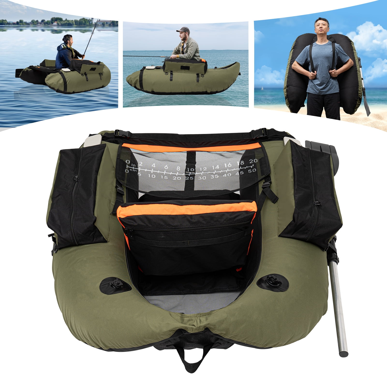 Peakora Sturdy Fishing Float with 286.6 lbs Load Capacity, Adjustable ...