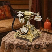 Peakora Vintage Rotary Telephone Rotary Dial Telephone Old Fashioned Landline Phones Retro Ringtones Uropean Style Corded Rotary Dial Resin Phone for Homes Offices Caf s
