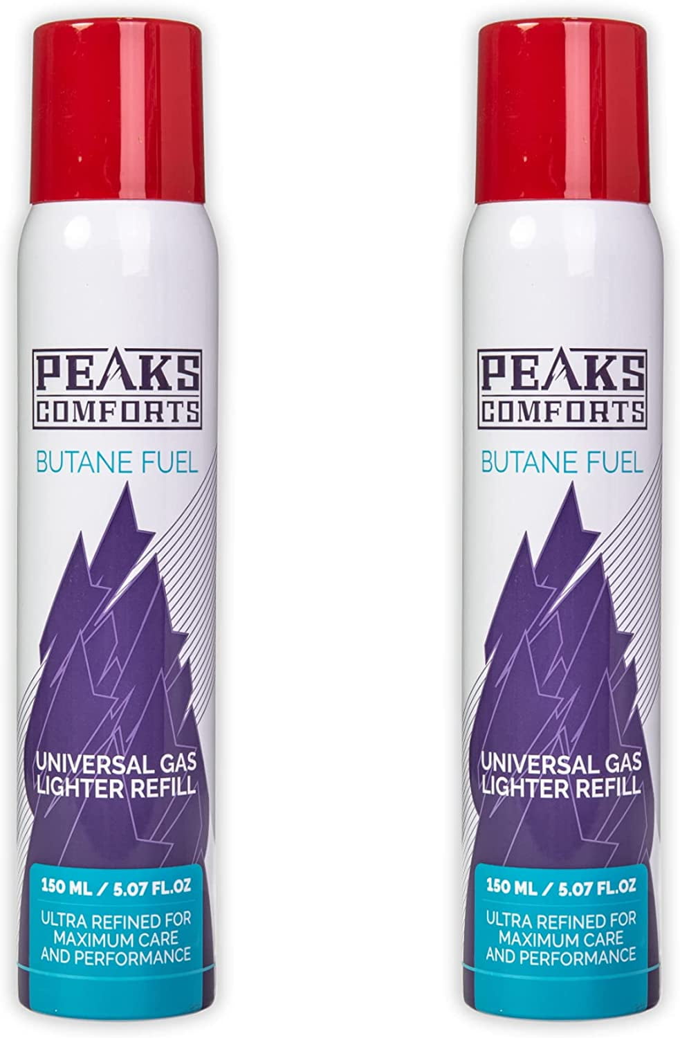 Peaks Comforts Ultra Refined Butane Fuel, 150ml for Kitchen Torch